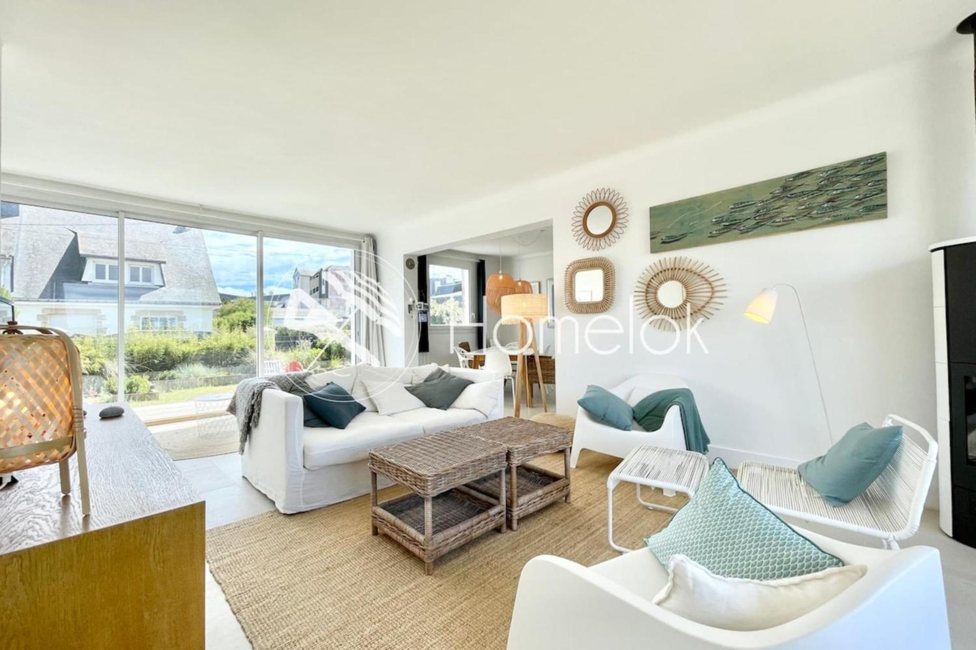Maison Ultra Coconning Jardin Face Aux Plages Ploemeur Esterno foto