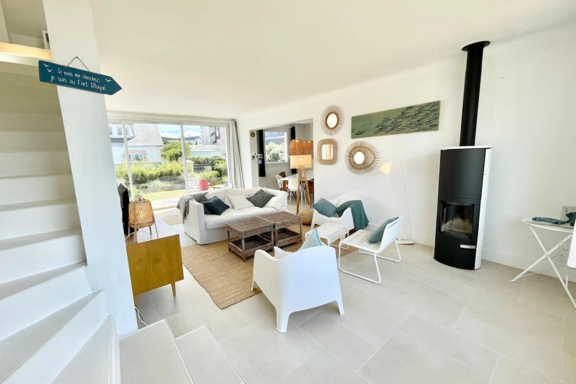 Maison Ultra Coconning Jardin Face Aux Plages Ploemeur Esterno foto
