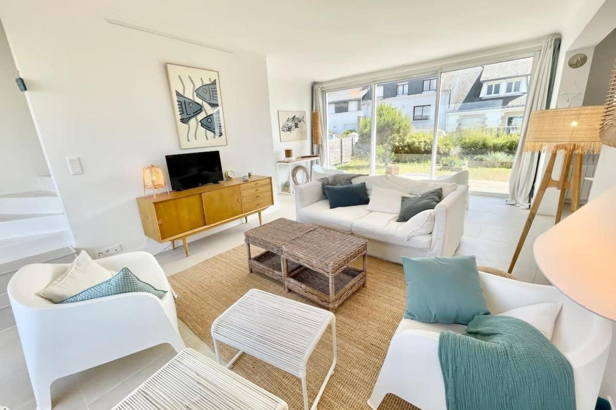 Maison Ultra Coconning Jardin Face Aux Plages Ploemeur Esterno foto